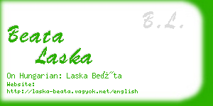 beata laska business card